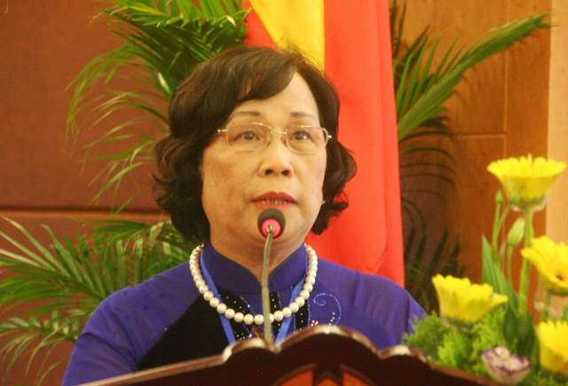 Bộ trưởng Bộ Lao động - Thương binh và Xã hội Phạm Thị Hải Chuyền.<br>