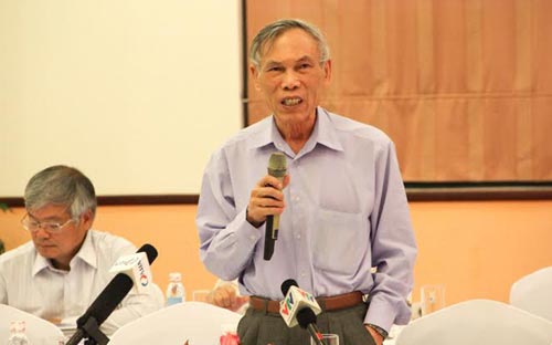 Ông Trương Đình Tuyển phát biểu tại Diễn đàn Kinh tế mùa xuân - Ảnh: CK.<br>