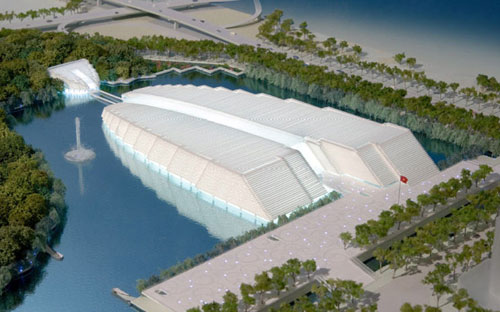 Mô hình thiết kế Bảo tàng Lịch sử Quốc gia.<br>