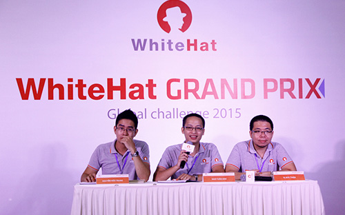 Bkav họp báo công bố tổ chức cuộc thi an ninh mạng toàn cầu WhiteHat Grand Prix - Global Challenge 2015, sáng 23/9.<br>