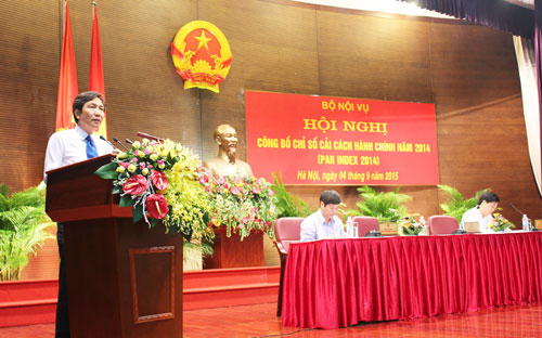 Kết quả khảo sát về chỉ số cải cách hành chính năm 2014 cũng ghi nhận lần đầu tiên có địa phương đạt chỉ số trên 90%.