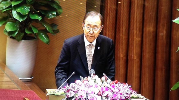 Tổng thư ký Liên hiệp quốc phát biểu trước Quốc hội Việt Nam