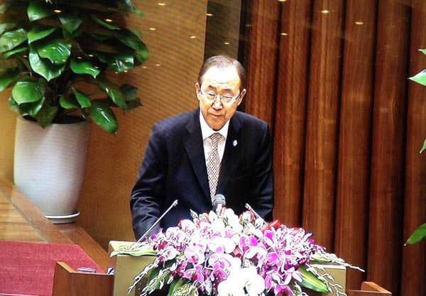 Theo ông Ban Ki Moon, Việt Nam và Liên hiệp quốc là các đối tác rất tự nhiên.