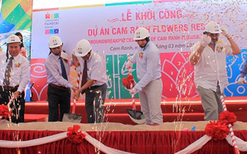 Lễ khởi công dự án<b> </b>Cam Ranh Flowers Resort ngày 4/3.<b><br></b>