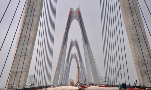 Hợp long cầu dài nhất Hà Nội