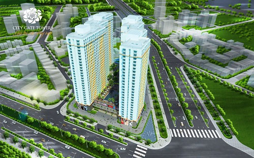 Phối cảnh dự án City Gate Tower.<br>