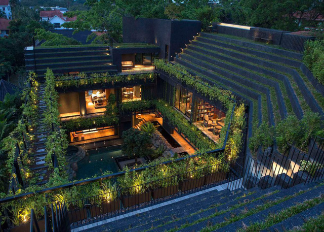 Chiêm ngưỡng biệt thự xanh đáng kinh ngạc ở Singapore - Ảnh 7.