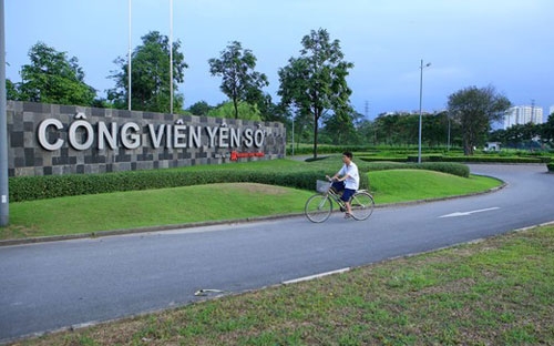 Khu A công viên Yên Sở đã mở cửa phục vụ người dân từ tháng 4/2014.<br>