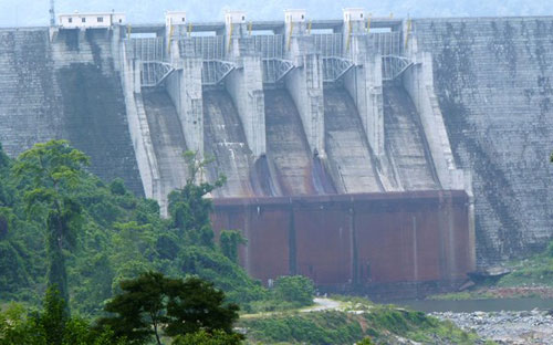 Đập thuỷ diện Đăk Mi 4.<br>