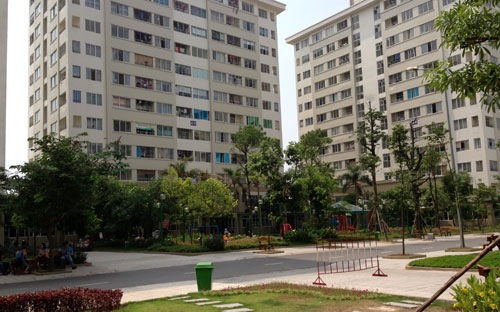 Một dự án nhà thu nhập thấp của Viglacera.<br>
