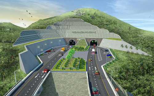 Phối cảnh cửa hầm Đèo Cả.<br>