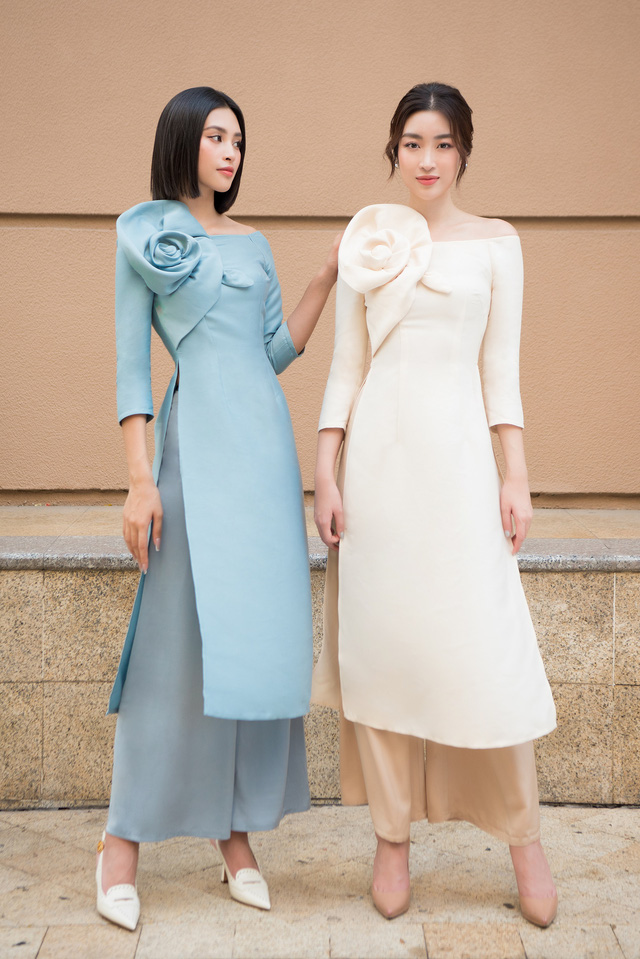 Diện Tết với áo dài cách tân tông pastel - Ảnh 2.