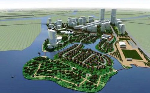 Phối cảnh khu đô thị Xi măng Hải Phòng.<br>