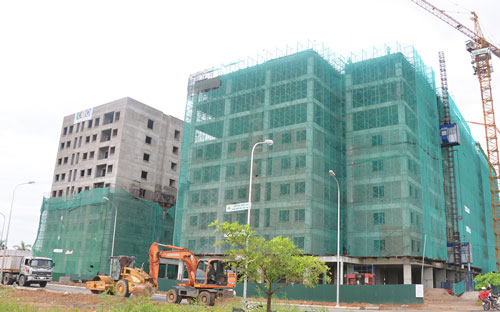 Cả hai toà nhà của dự án Baboo Garden đã hoàn thiện phần thô.<br>