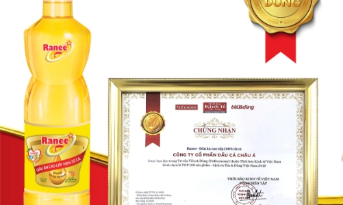 Ranee - Dầu ăn 100% từ cá vào top 100 sản phẩm, dịch vụ Tin & Dùng năm 2019