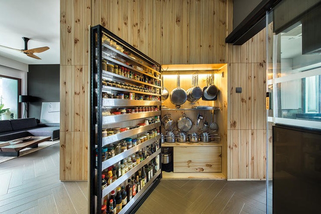 Những mảng tường gỗ gây ấn tượng mạnh - Ảnh 4.