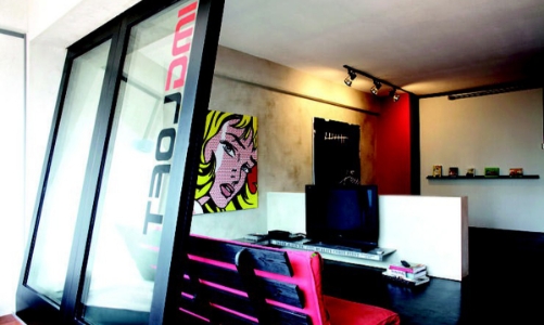 Căn hộ studio mang phong cách pop-art