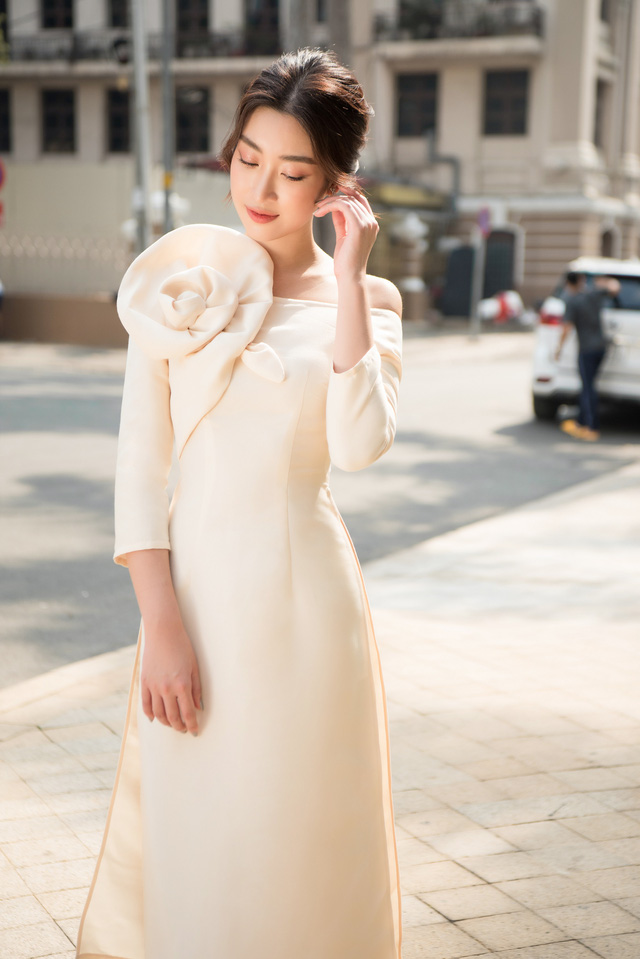 Diện Tết với áo dài cách tân tông pastel - Ảnh 3.