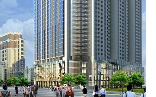 Phối cảnh dự án Hồ Gươm Plaza.<br>