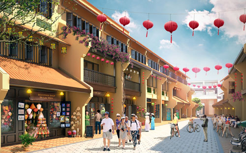 Phố cổ Hội An được tái hiện tại<b> </b>Little Vietnam.