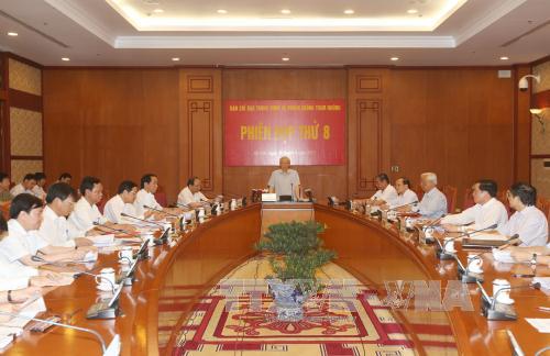 Ban Chỉ đạo Trung ương về phòng, chống tham nhũng tiến hành phiên họp thứ 8 - Ảnh: TTXVN.