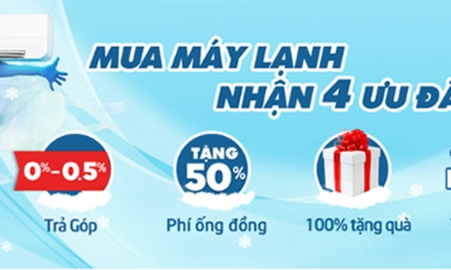 4 ưu đãi khủng khi mua máy lạnh tại Điện máy Xanh trong tháng 4