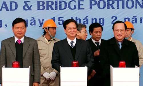 Khởi công tuyến đường ôtô vượt biển dài nhất Việt Nam