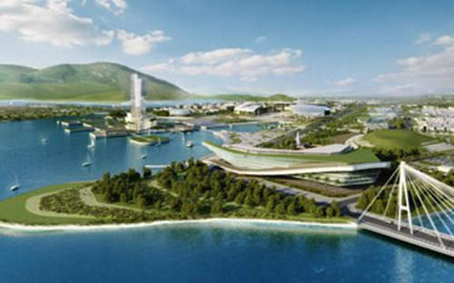 Phối cảnh dự án khu trung tâm hành chính tỉnh Khánh Hòa.<br>