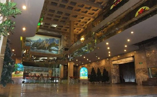 Bên trong khách sạn Koryo ở Bình Nhưỡng, Triều Tiên.<br>