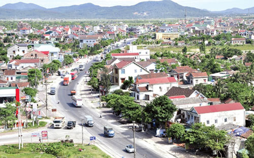 Một góc thị trấn Kỳ Anh, Hà Tĩnh.<br>