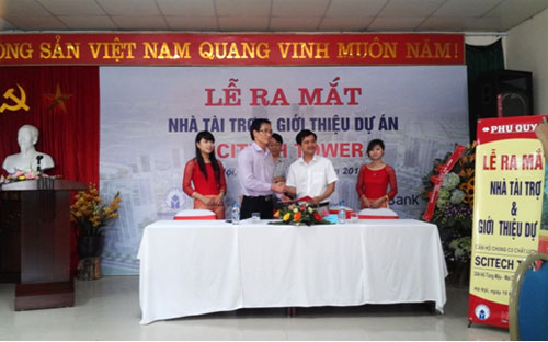 Lễ ký hợp tác tài trợ vốn giữa HD Bank và Handico 68 ngày 16/5.<br>