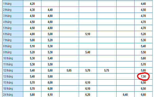 Sự đột biến của lãi suất huy động VND trên biểu niêm yết ở kỳ hạn 12 hoặc 13 tháng không hẳn là vì ngân hàng khao khát huy động được ở kỳ hạn đó.<br>