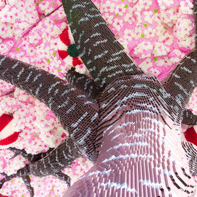 Cây anh đào lớn kỷ lục tạo nên từ Lego - Ảnh 4.