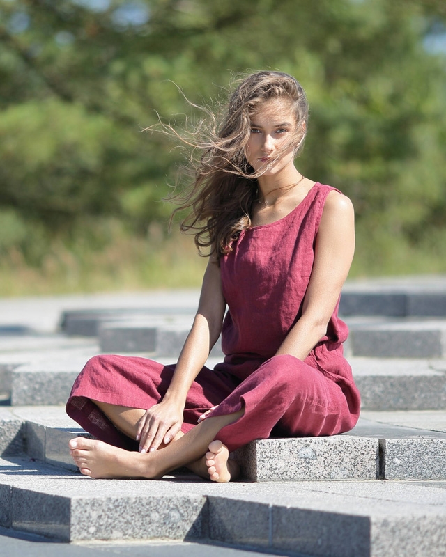 Trang phục linen cho ngày hè mát rượi - Ảnh 2.