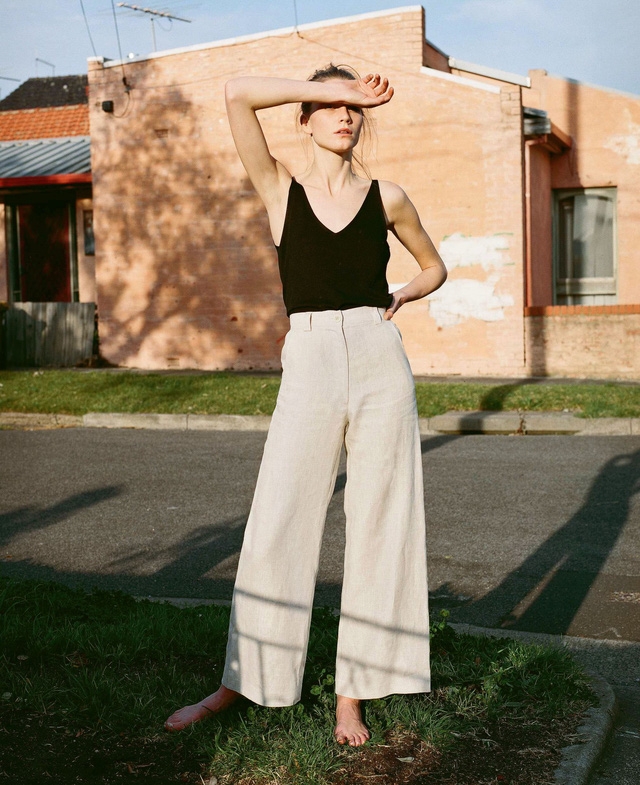 Trang phục linen cho ngày hè mát rượi - Ảnh 3.