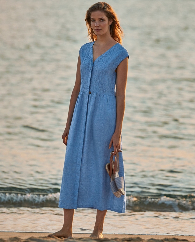 Trang phục linen cho ngày hè mát rượi - Ảnh 7.