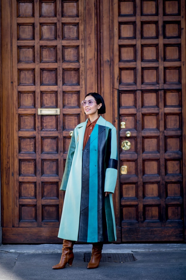 Chất liệu da nhuộm phủ sóng Milan Fashion Week - Ảnh 9.