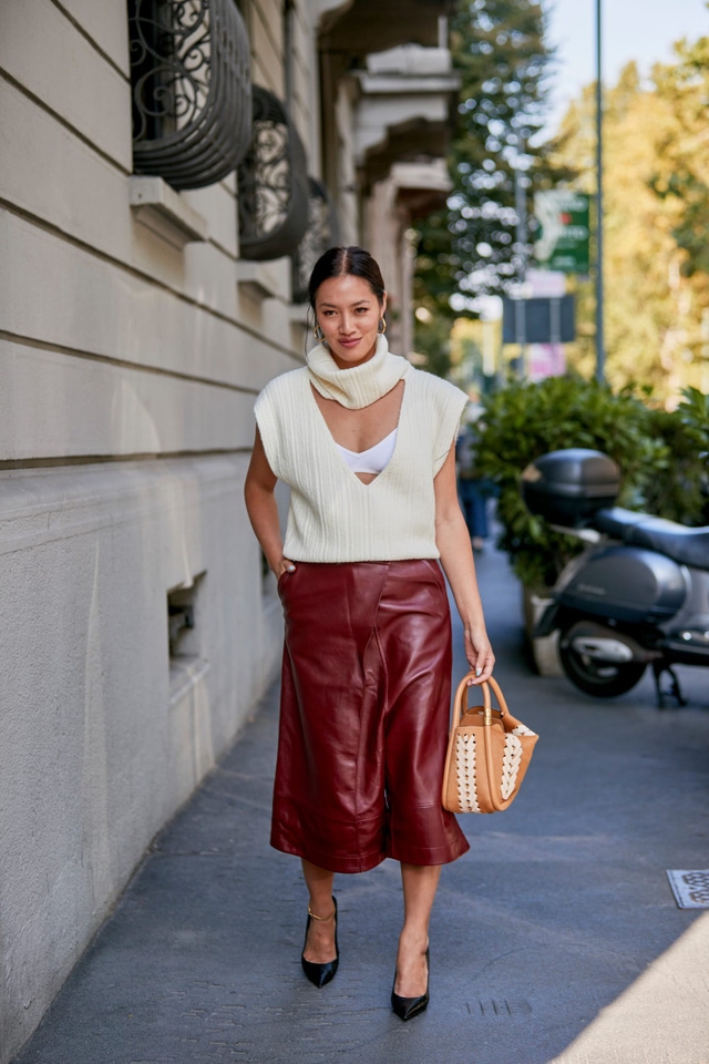 Chất liệu da nhuộm phủ sóng Milan Fashion Week - Ảnh 7.