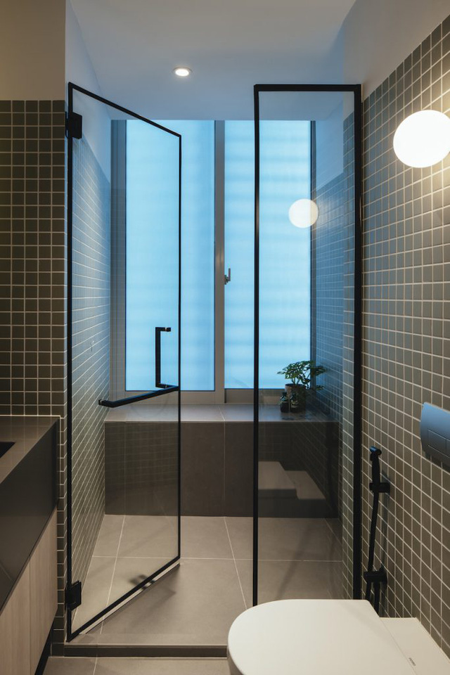 Những đường cong mềm mại trong căn hộ tông màu lạnh - Ảnh 9.