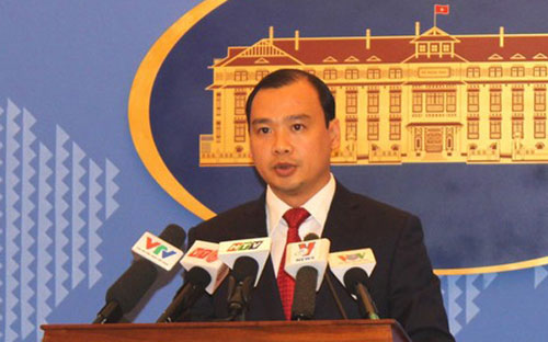 Người phát ngôn Bộ Ngoại giao Lê Hải Bình.<br>