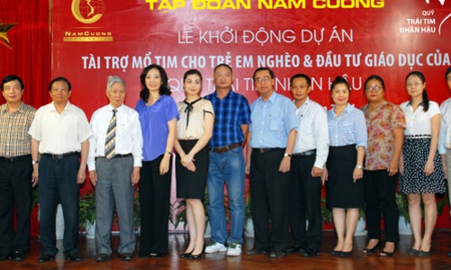 Nam Cường tài trợ mổ tim cho trẻ em nghèo