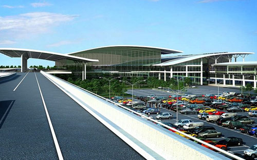 Toàn cảnh nhà ga T2 trước ngày được đưa vào khai thác.<br>