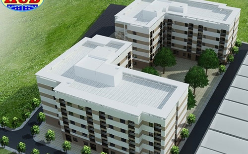 Phối cảnh dự án nhà ở xã hội của HUD tại Thái Bình.