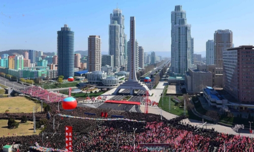 Ngắm tòa nhà 70 tầng xây trong một năm tại Triều Tiên