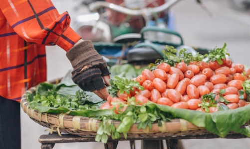 Nhộn nhịp những gánh hàng bán 
