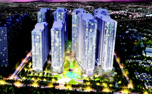 Phối cảnh tổng thể của dự án Park Hill.