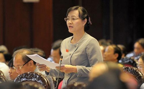 Tại kỳ họp này, hơn một lần ở các phiên thảo luận đại biểu Nguyễn Thị Quyết Tâm đã nói đến Quốc hội tranh luận.<br>