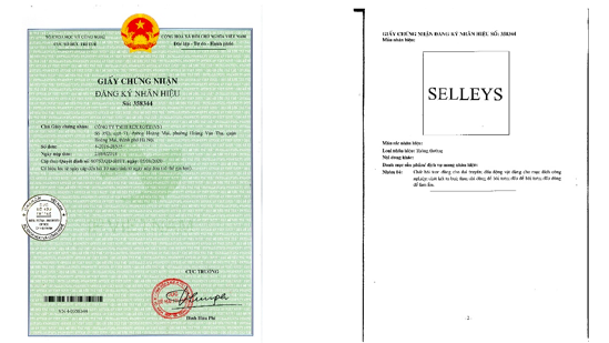 Tuyên bố quyền sở hữu đối với nhãn hiệu “SELLEYS” - Ảnh 1.