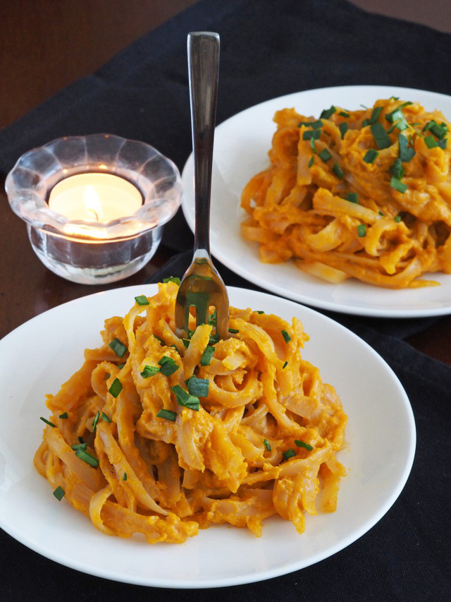 Mỳ Ý bí đỏ - món ăn của tháng 10 - Ảnh 2.