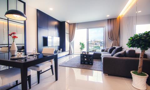 Nội thất bên trong căn hộ Sunrise Riverside.